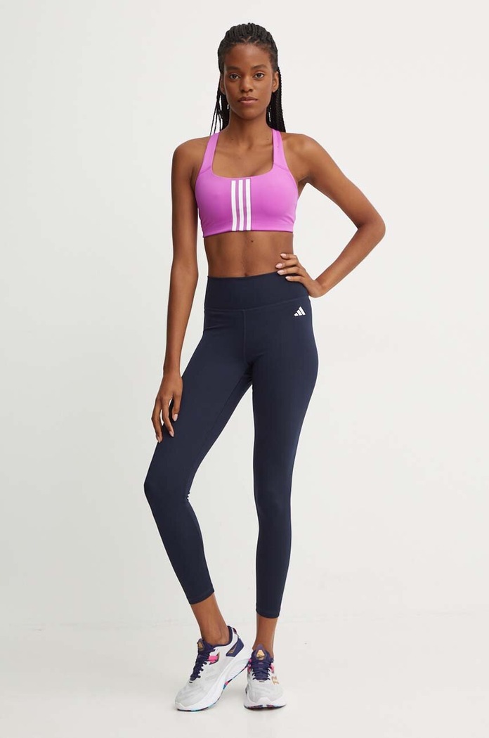 Športová podprsenka adidas Performance Powerimpact IY7739 fialová AW24