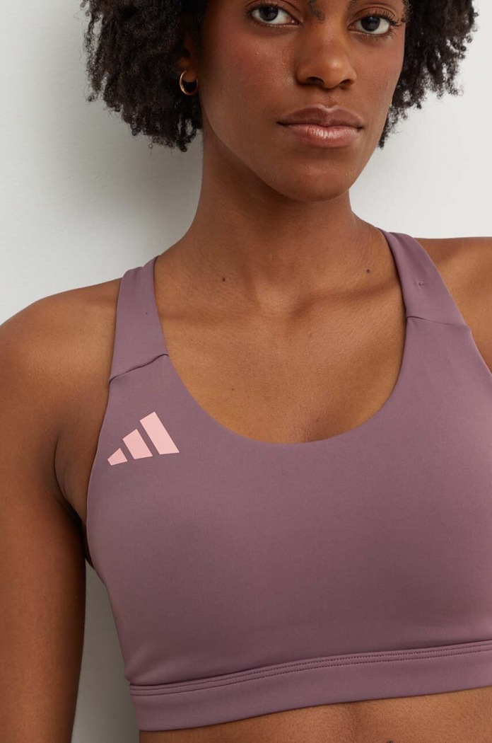 Športová podprsenka adidas Performance Adizero Essentials fialová JD8490