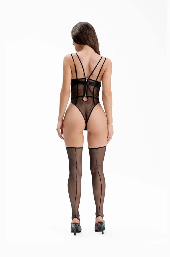 Κορμάκι GOD SAVE QUEENS TRISSY BODYSUIT GSQ.80.160 μαύρο