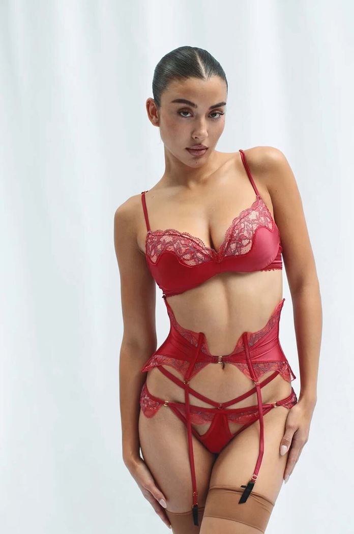 Modrček GOD SAVE QUEENS SCARLETT WIRE-FREE PUSH UP BRA roza GSQ.54.116