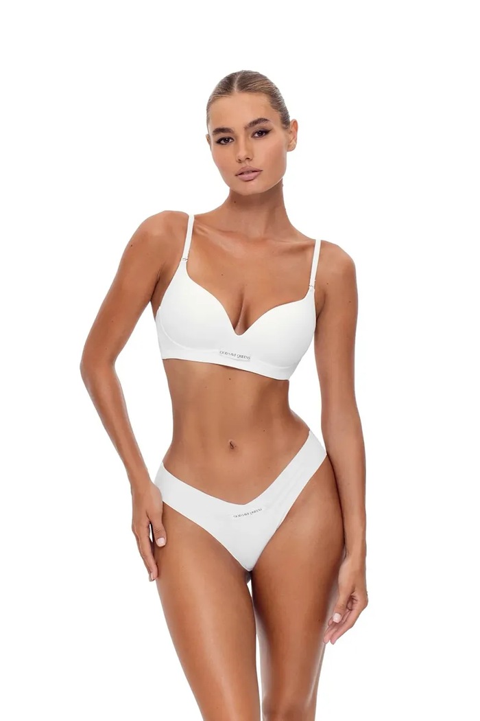 Modrček GOD SAVE QUEENS SECOND SKIN BRA WIRE-FREE Pletenina bela GSQ.135.114