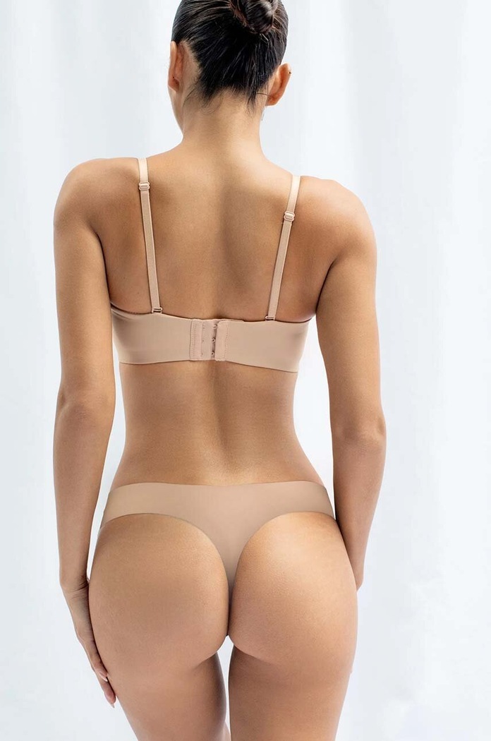 Brazilian στρινγκ GOD SAVE QUEENS SECOND SKIN PANTY BRAZILIAN GSQ.135.125 μπεζ AW25