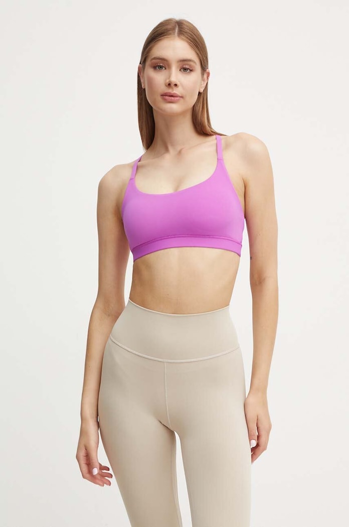 Podprsenka na jogu adidas Performance All Me fialová IY2412