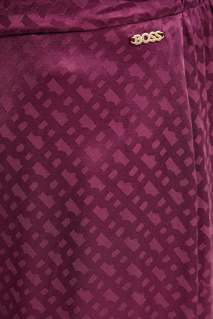 Піжамні штани BOSS B Monogram_Pants фіолетовий 50527254