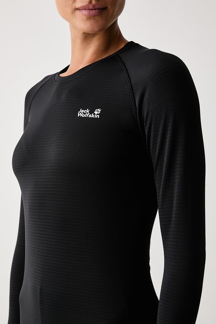 Longsleeve funkcyjny damski Infinite Warm Jack Wolfskin A60319 czarny