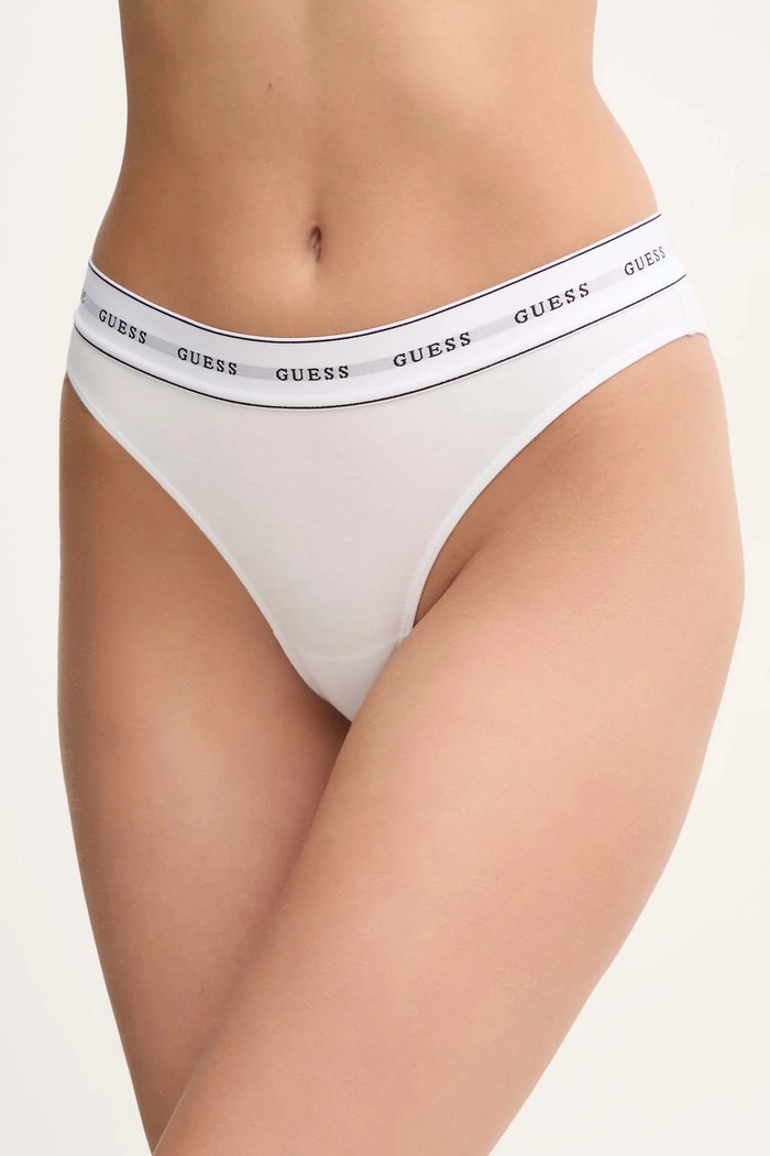 Guess chiloti brazilieni CARRIE uni alb O4BE13.KBBU1