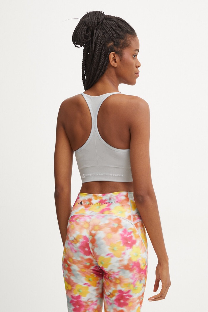 Oblečení Sportovní podprsenka adidas by Stella McCartney IW6361 šedá