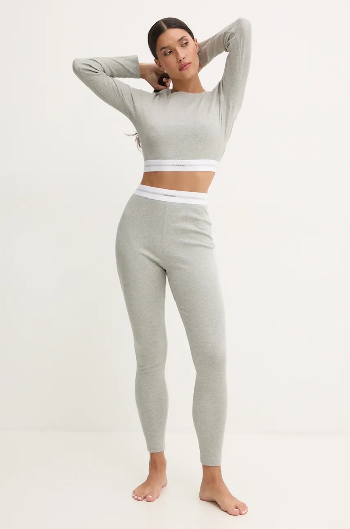 Calvin Klein Underwear legginsy lounge 000QS7220E szary AW25