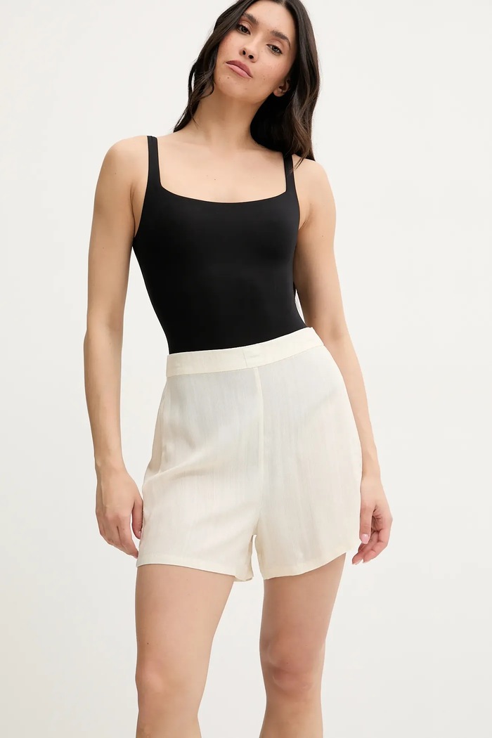 Kratki donji dio pidžame Calvin Klein Underwear 000QS7258E bež SS25