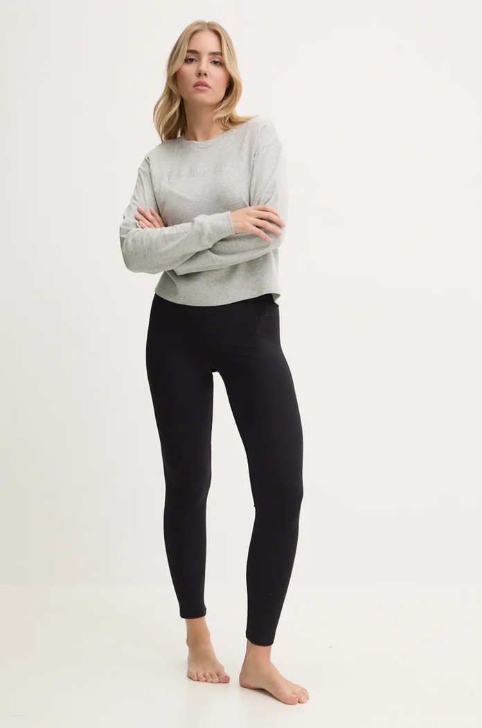 Μπλούζα πιτζάμας Calvin Klein Underwear 000QS7273E γκρί AW24