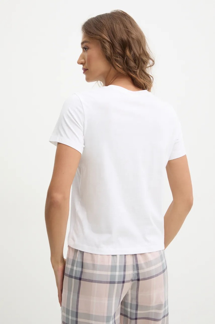 Odjeća Pamučna homewear majica Calvin Klein Underwear 000QS7328E bijela