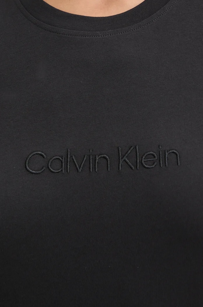 Bavlnené elegantné tričko Calvin Klein Underwear 000QS7328E čierna