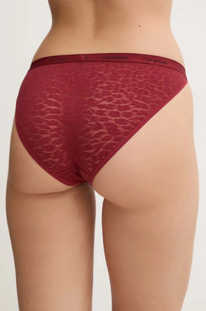 Calvin Klein Underwear figi 000QD5213E bordowy SS25