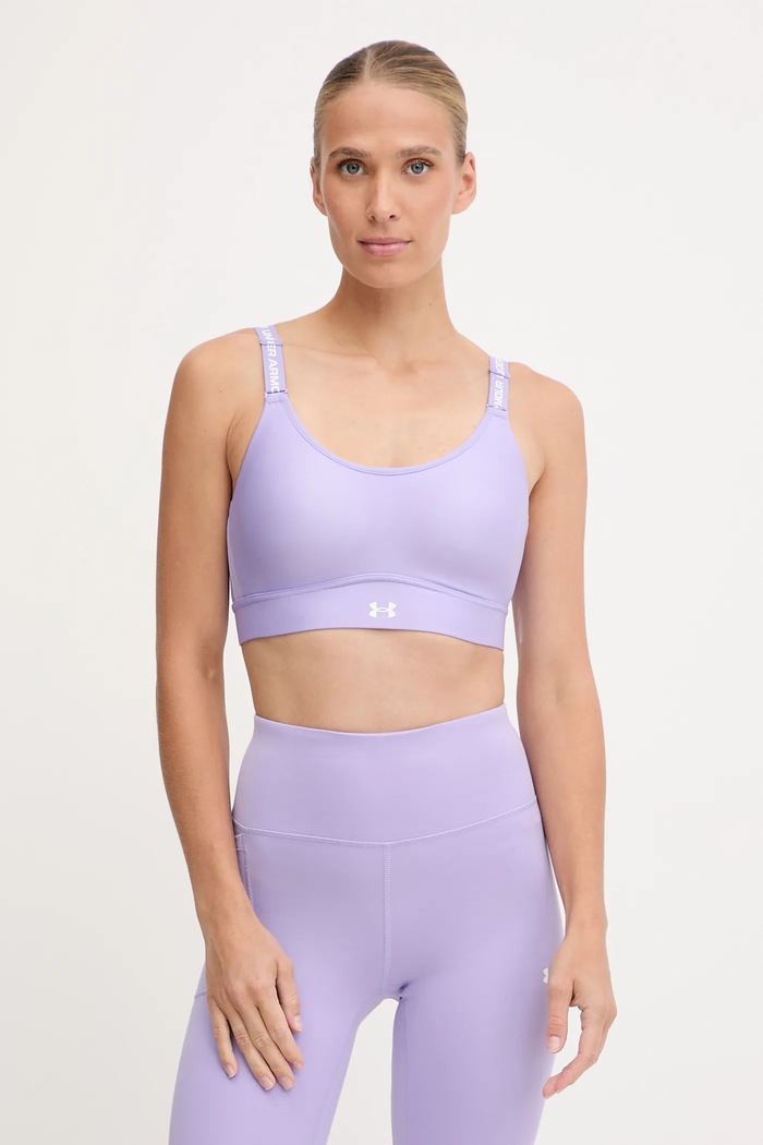 Under Armour športová podprsenka Infinity fialová 1384123