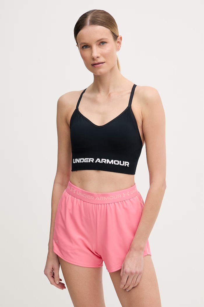 Under Armour športová podprsenka Vanish Seamless tmavomodrá 1384417