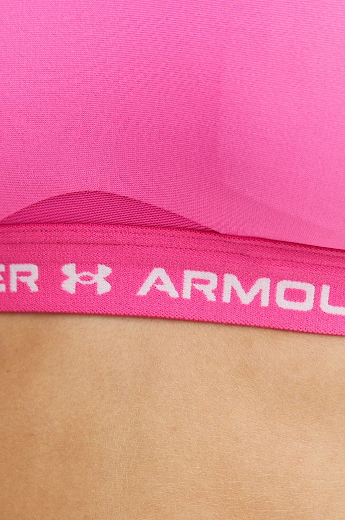 Under Armour sportovní podprsenka Crossback Low 1386424 růžová