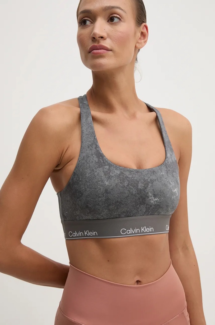 Αθλητικό σουτιέν Calvin Klein Performance γκρί 00GWF4K165