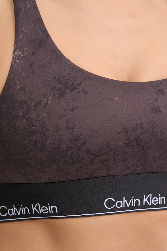 Športová podprsenka Calvin Klein Performance hnedá 00GWF4K165