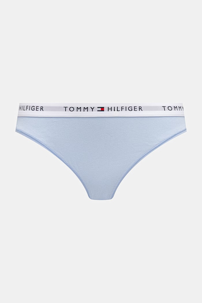 Oblečenie Tommy Hilfiger nohavičky dámske bavlnené s elastanom 3-pak UW0UW05529 tmavomodrá