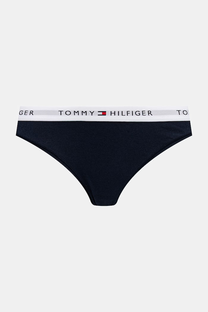 Tommy Hilfiger nohavičky dámske bavlnené s elastanom 3-pak tmavomodrá UW0UW05529