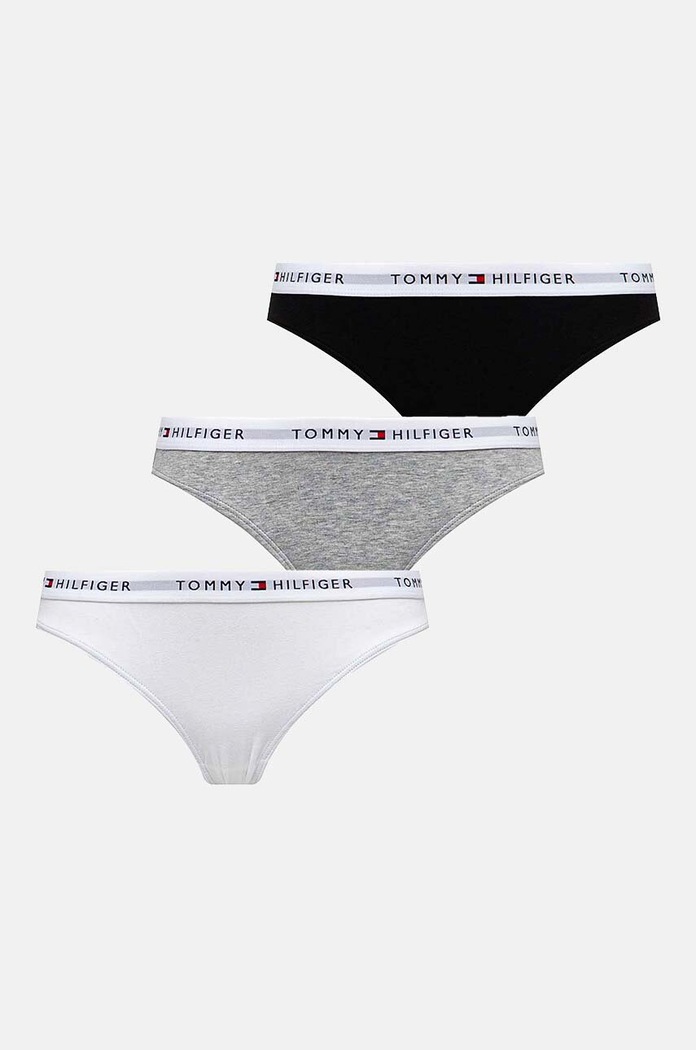 Tommy Hilfiger figi damskie bawełniane z elastanem 3-pack dzianina multicolor UW0UW05529