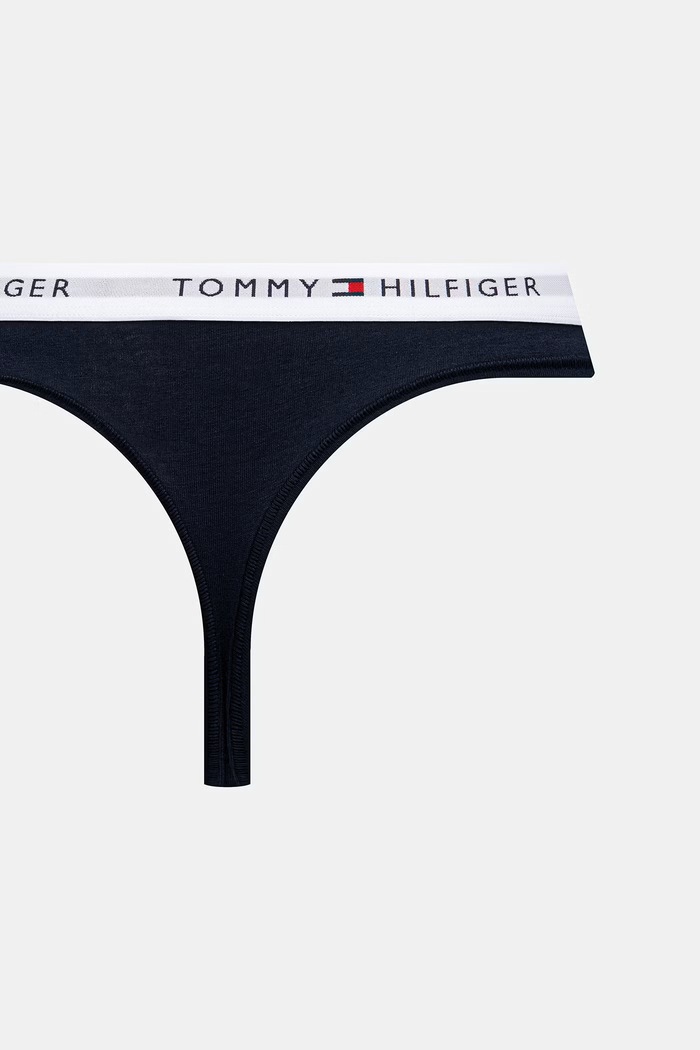 Oblečenie Tommy Hilfiger tangá dámske 3-pak UW0UW05530 tmavomodrá