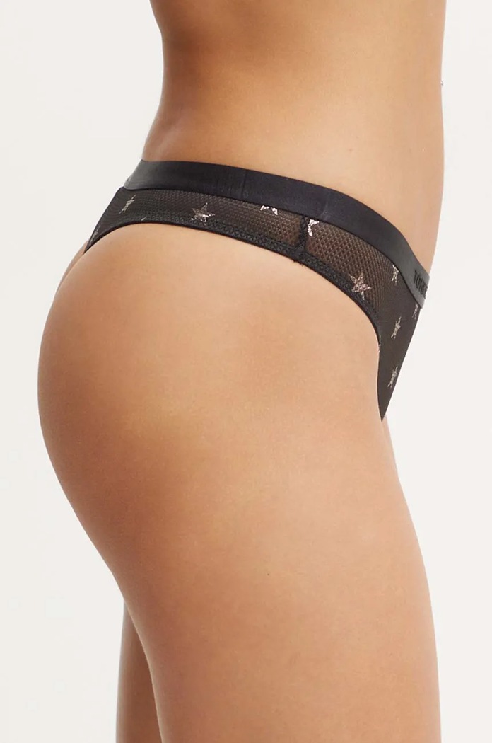 Tanga Tommy Hilfiger UW0UW05541 černá AW24