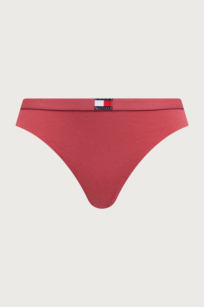 Stringi damskie bawełniane z elastanem 5-pack Tommy Hilfiger różowy UW0UW05642