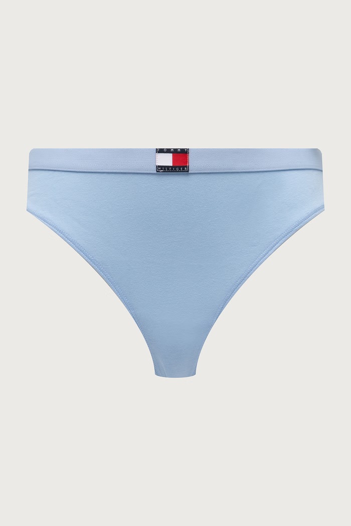 Oblečení Tommy Hilfiger tanga dámské bavlněné s elastanem 5-pack UW0UW05642 modrá