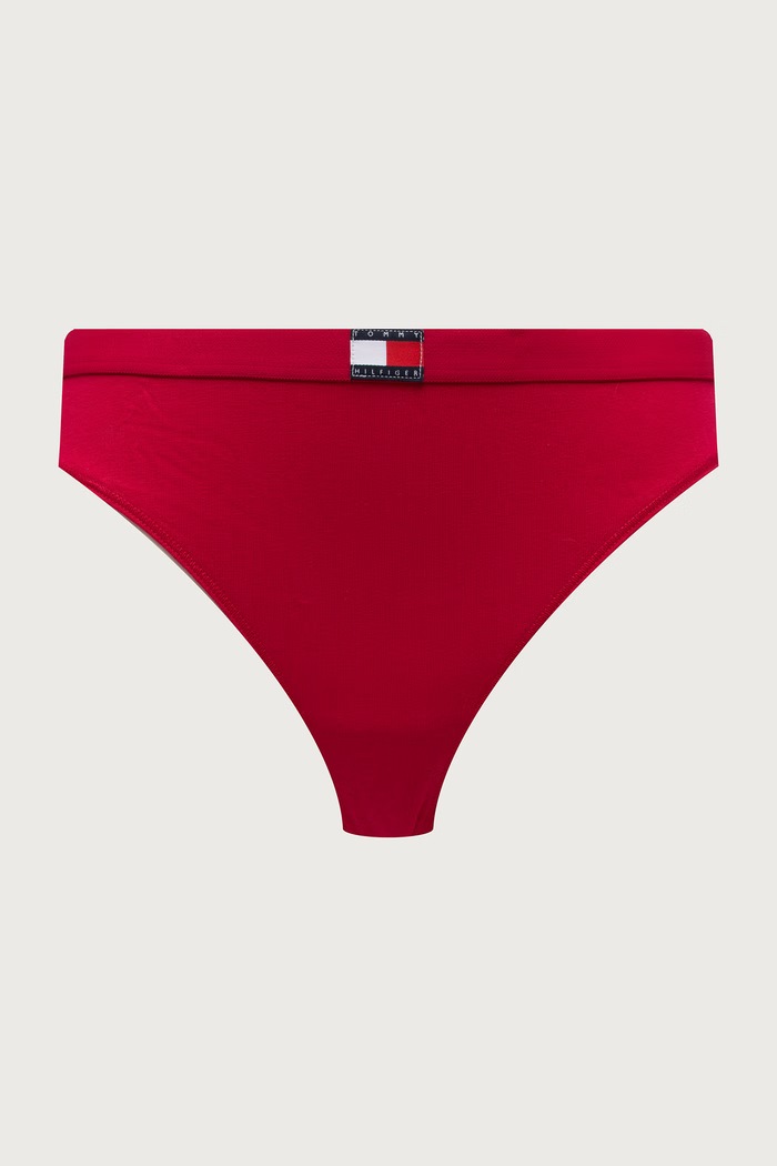 Tommy Hilfiger tanga dámské bavlněné s elastanem 5-pack modrá UW0UW05642