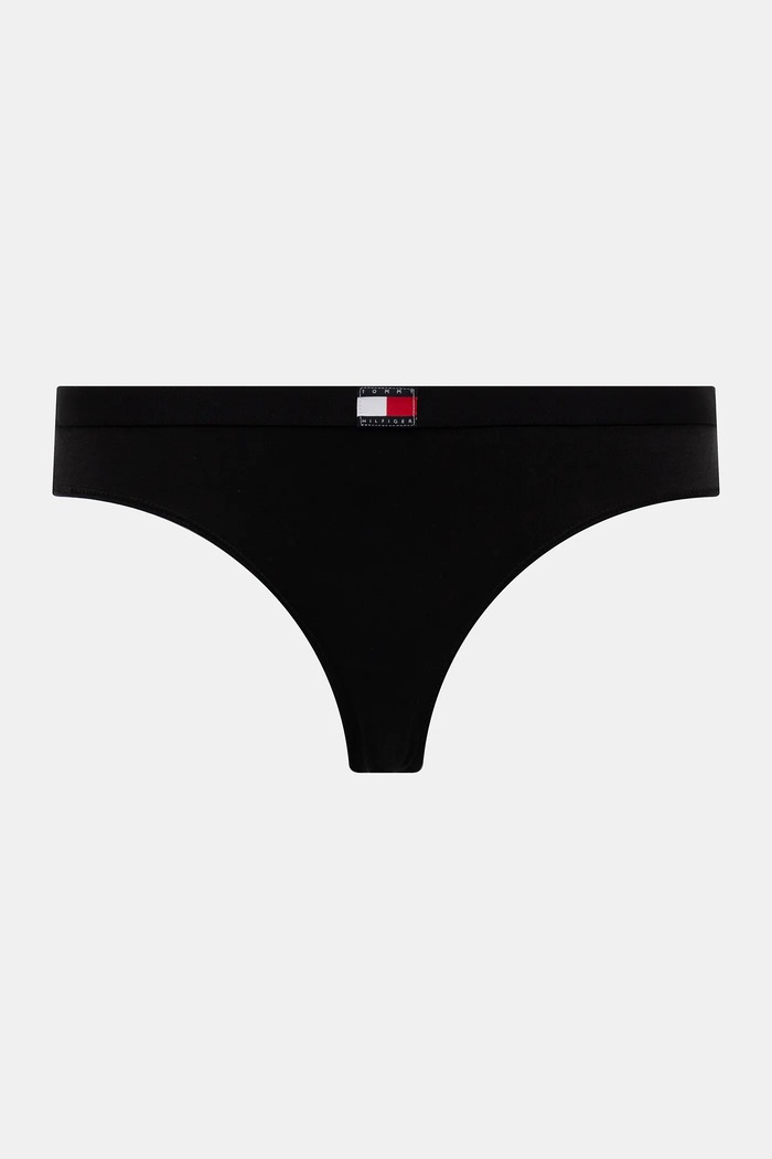 Tommy Hilfiger tanga dámské bavlněné s elastanem 5-pack UW0UW05642 černá SS26