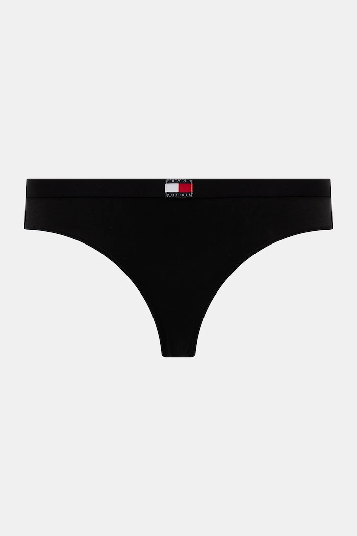 Tommy Hilfiger tanga dámské bavlněné s elastanem 5-pack UW0UW05642 černá SS26