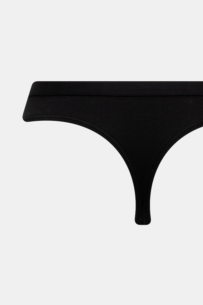 Oblečení Tommy Hilfiger tanga dámské bavlněné s elastanem 5-pack UW0UW05642 černá