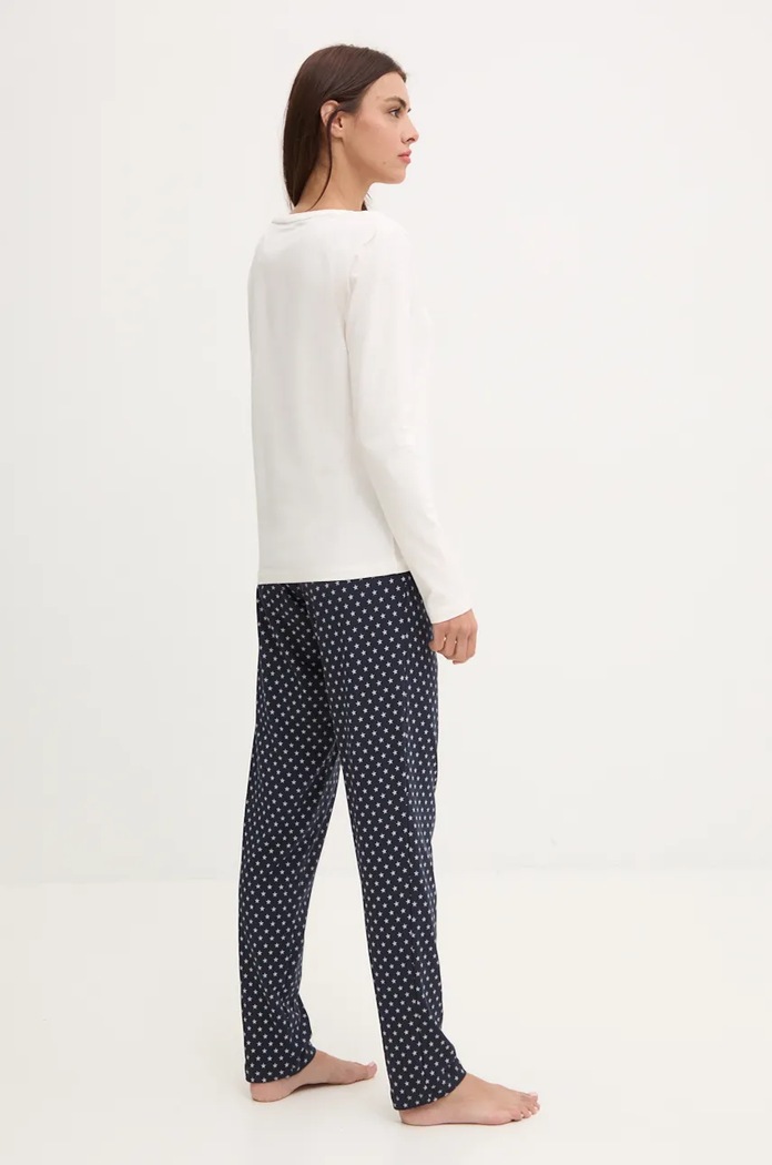 Πιτζάμα Tommy Hilfiger μπεζ UW0UW05396