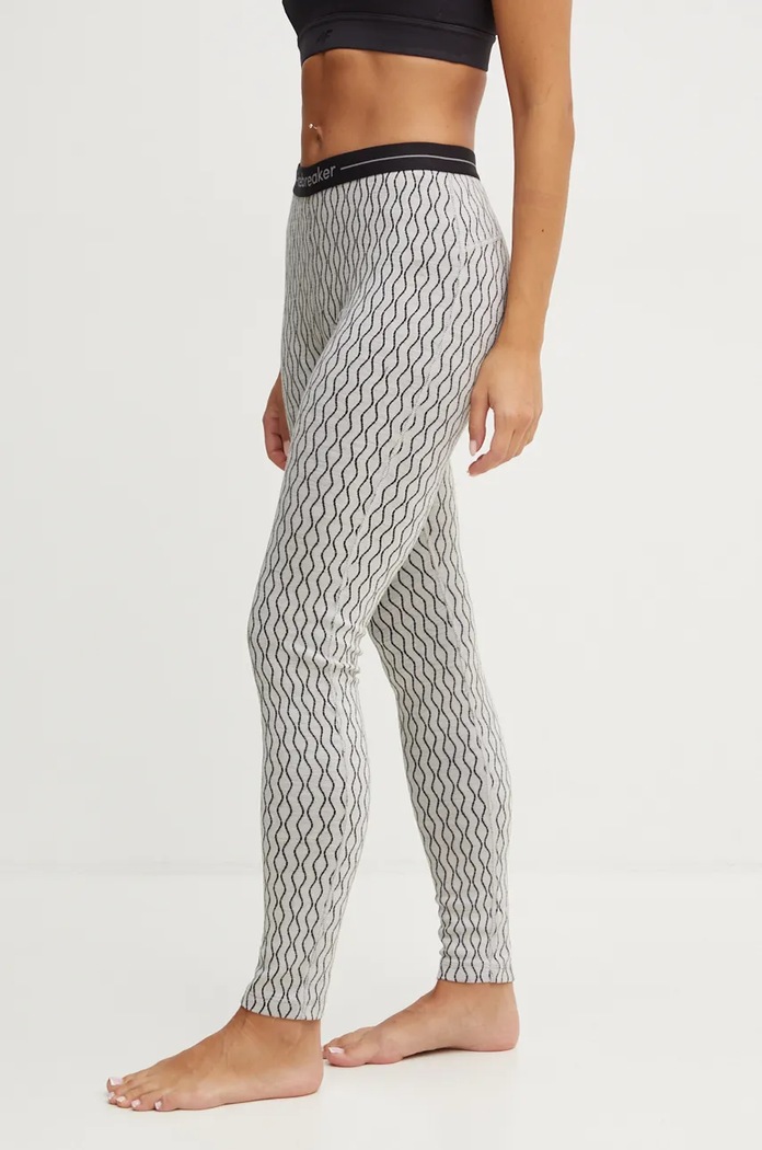 Icebreaker legginsy funkcyjne Merino 260 Vertex Planet friendly szary IB0A574G5981