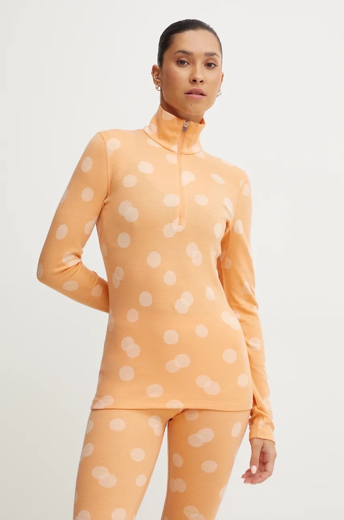 Icebreaker longsleeve funkcyjny Merino 260 Vertex Planet friendly pomarańczowy IB0A574P03I1