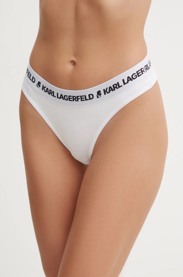 Karl Lagerfeld tanga 3-pack tanga alb 246W2113