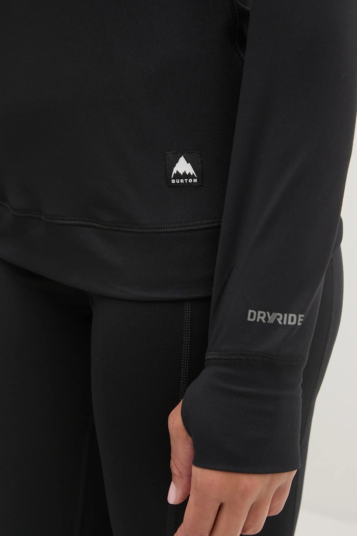 Funkční triko s dlouhým rukávem Burton Midweight Base Layer Burton černá 132041