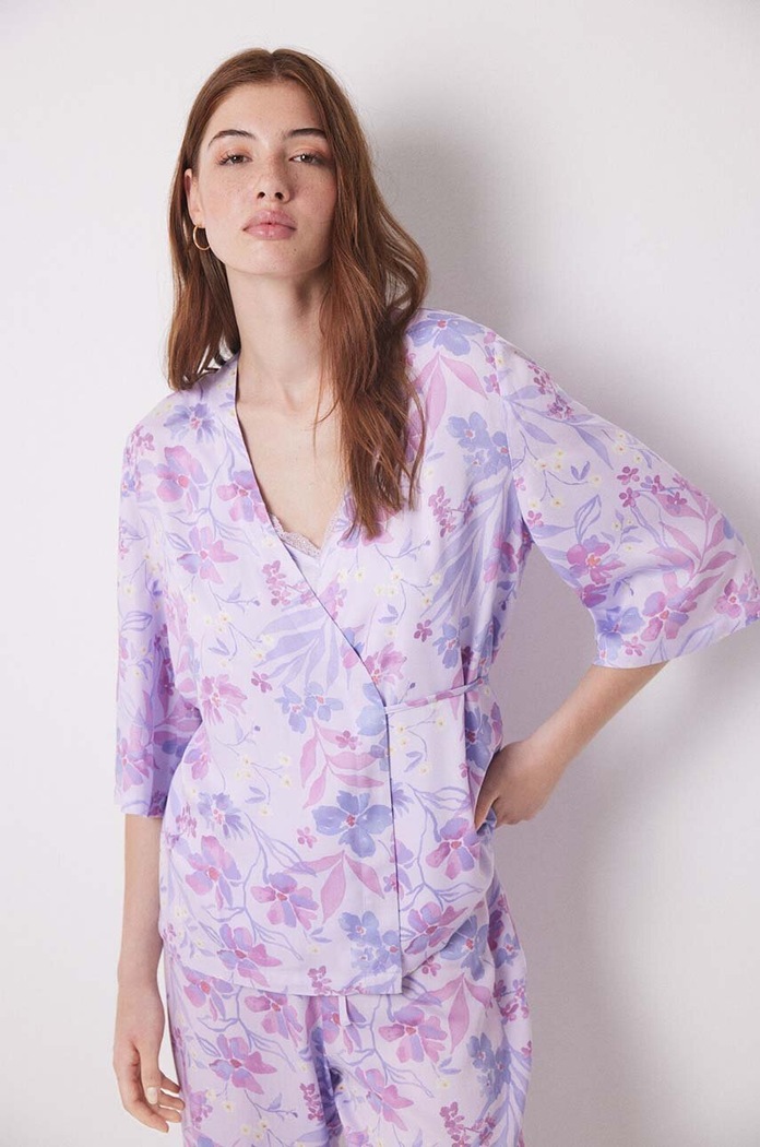 Sada 3dílného pyžama women'secret TRENDY BUTTERFLY 3598070 růžová AW24