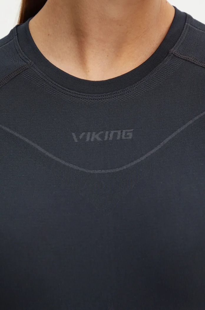 Funkční triko s dlouhým rukávem Viking Gaja Bamboo 500.25.6488 černá