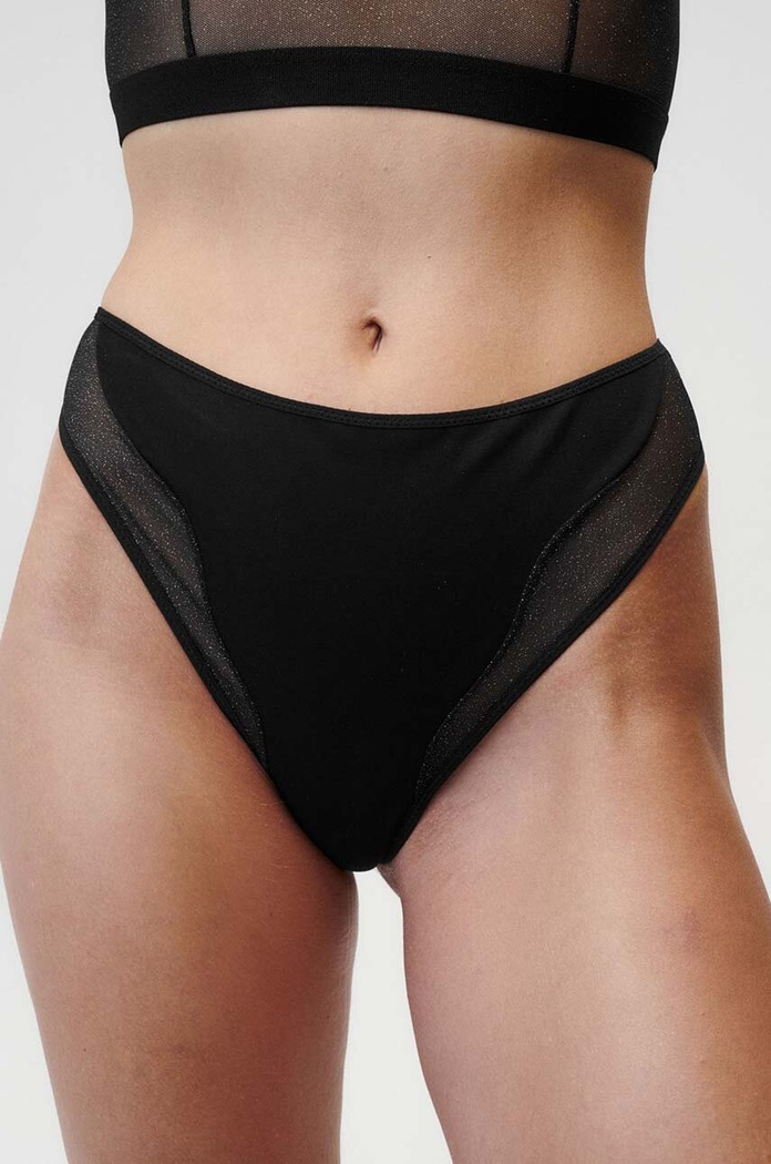 Бикини тип бразилиана Undress Code Oh Mon Dieu Panties 730 черен AW25