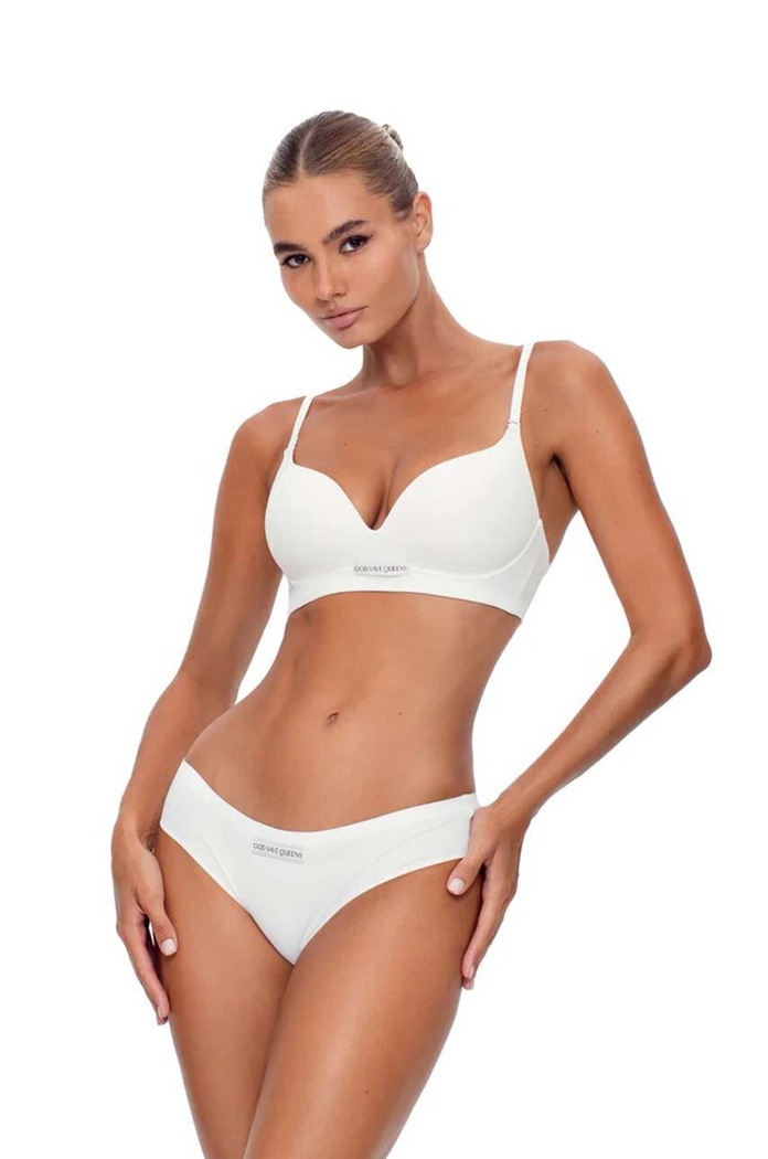 Odjeća Brazilke GOD SAVE QUEENS SECOND SKIN BRIEF GSQ.138.127 bijela