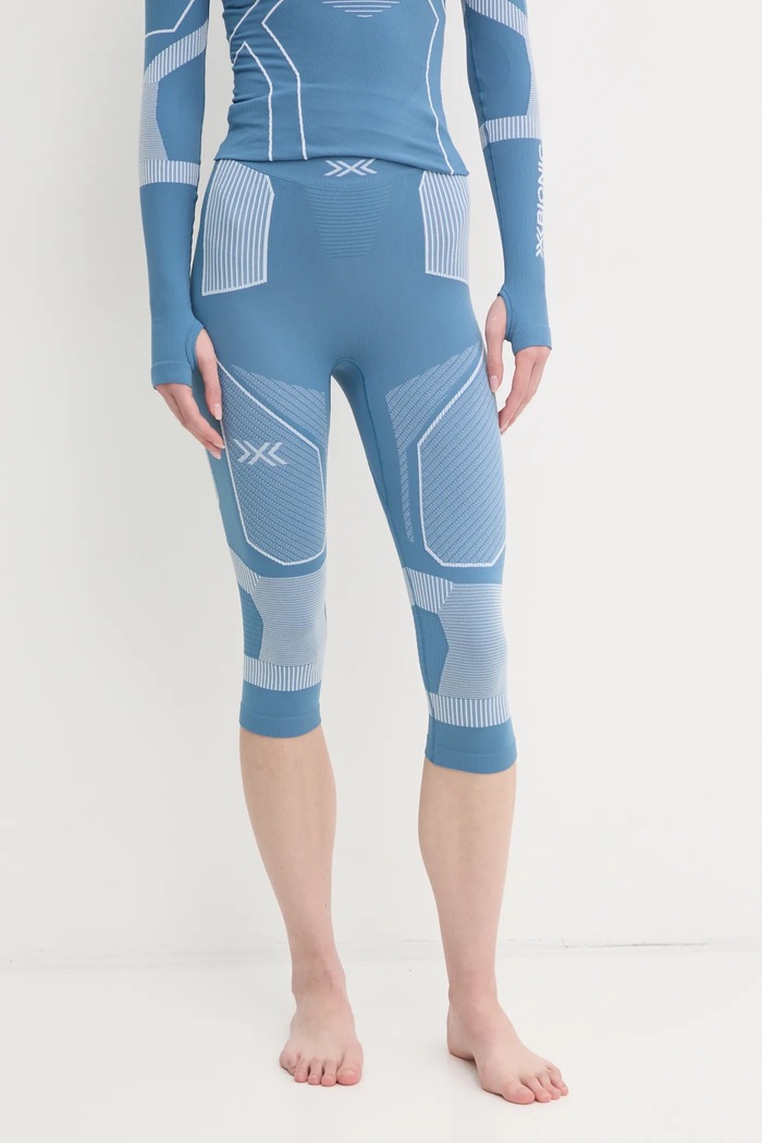 X-Bionic jambiere funcționale Energy Accumulator Light Sporturi de iarnă albastru EA.WPQ2W24W