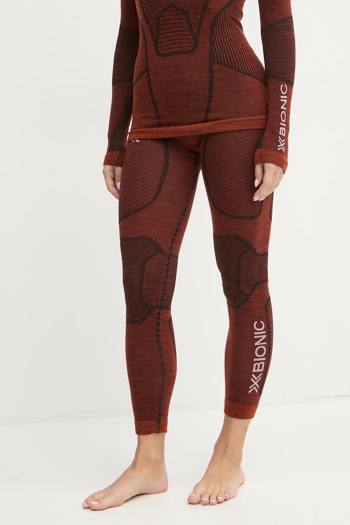 Funkční legíny X-Bionic Symbio Merino zimní sporty oranžová XM.YPP2W24W