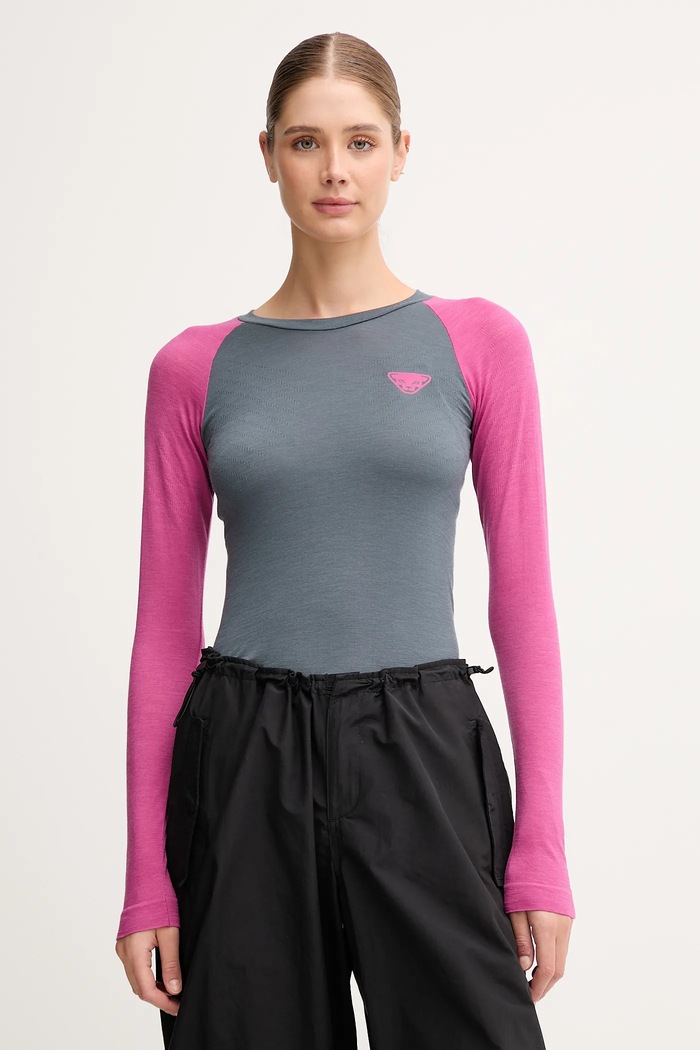Dynafit Longsleeve funkcyjny Tour light Merino różowy 08.0000071365