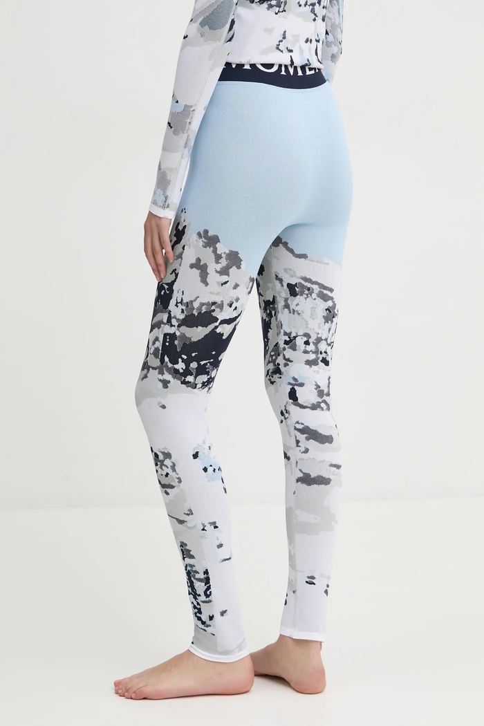 Odzież Perfect Moment Legginsy funkcyjne Perfect Jacquard W3001115.2241 niebieski