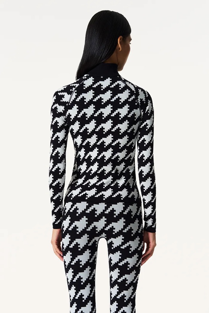 Perfect Moment Longsleeve funkcyjny Perfect Jacquard czarny W3001122