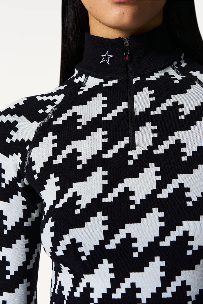 Funkčné tričko s dlhým rukávom Perfect Jacquard Perfect Moment W3001122 čierna
