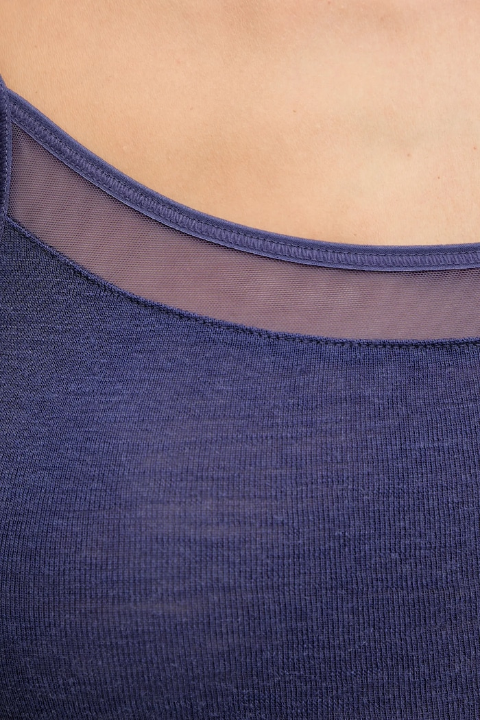Chantelle top bieliźniany z wełny merino FEMILET FN1581 granatowy