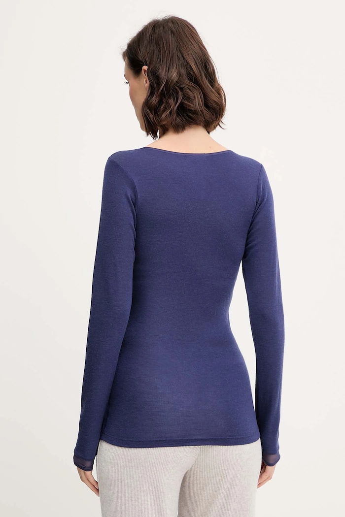 Abbigliamento Chantelle longsleeve in cotone FEMILET FN1584 blu